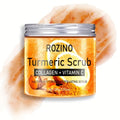 Ultra - Moisturizing & Exfoliating! Rozino Turmeric Scrub, Boosted by Collagen & Vitamin C