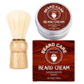 ROZINO Men's Beard Care Shaving Cream - Sandalwood Scented Grooming Essential Facial Moisturizer Foam Cleansing 30g