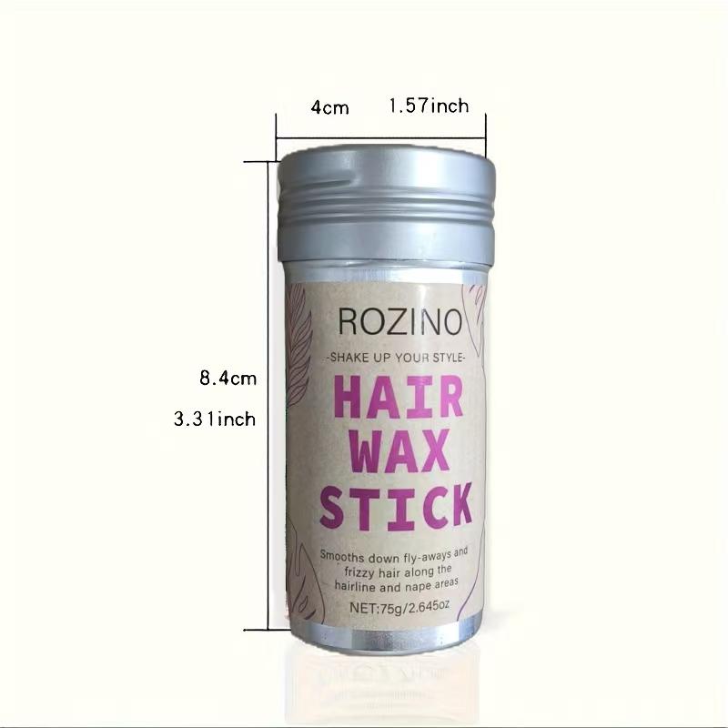 ROZINO Hair Wax Stick — Flyaway control and styling pomade for kids, women and men, ideal for creating hair buns and hair accessories (2 packs of wax) Haircare Gel