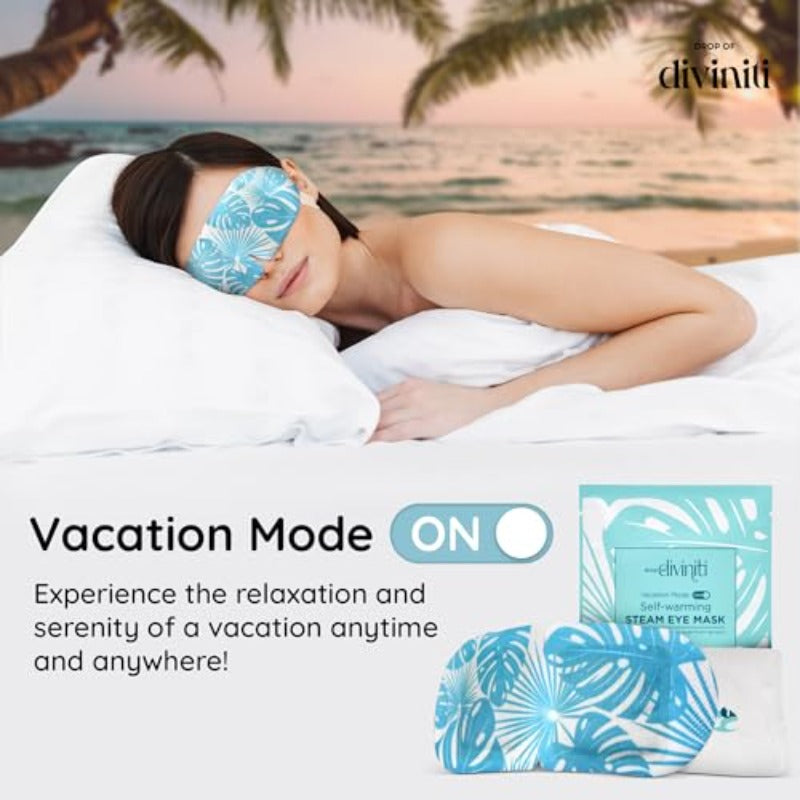 20-Pack Steam Eye Mask - Self Warming Heated Eye Mask for Dry Eyes Up to 110F Degrees Fast Relief - Puffy Eyes Insomnia Migraine - Warm Compr for Eyes DiviniTi