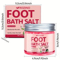 ROZINO Foot Soak Detox Salt - Foot Soaking Salts for Dry Cracked Feet with Tea Tree Oil and Lavender Oil, Foot Bath, Pedicure Soak, Great for Men and Women, Athletes