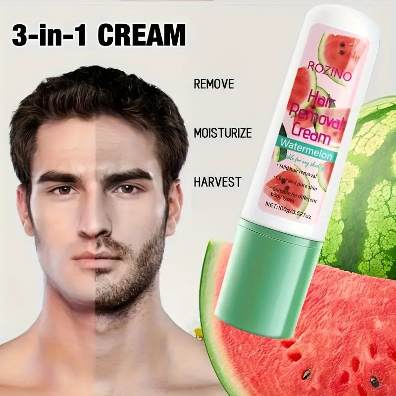 Rozino 3 - in - 1 Watermelon Hair Removal Cream: Remove, Moisturize & Gentle Care Soothing Smooth