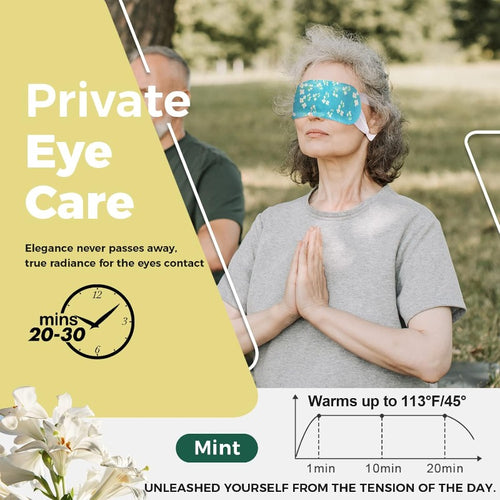 16-Pack Steam Eye Masks for Dry Eyes Jasmine Warm Eye Mask for Tired Eyes Relief Fatigue and Dark Circle Heat Sleep Mask for Puffy Eye Disposable Eye Mask Warm Compress for Eyes Travel Ready, Eye Fatigue Treatment, Soothing Eye Care, Gentle Eye