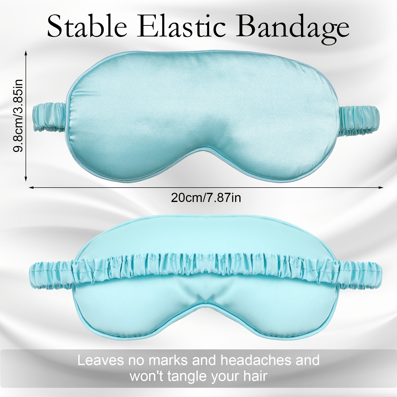 100pcs Silk Sleep Mask Eye Coverings for Sleeping Smooth Soft Eye Covers Mask with Elastic Strap for Sleeping Blocking Lights Travel Relax