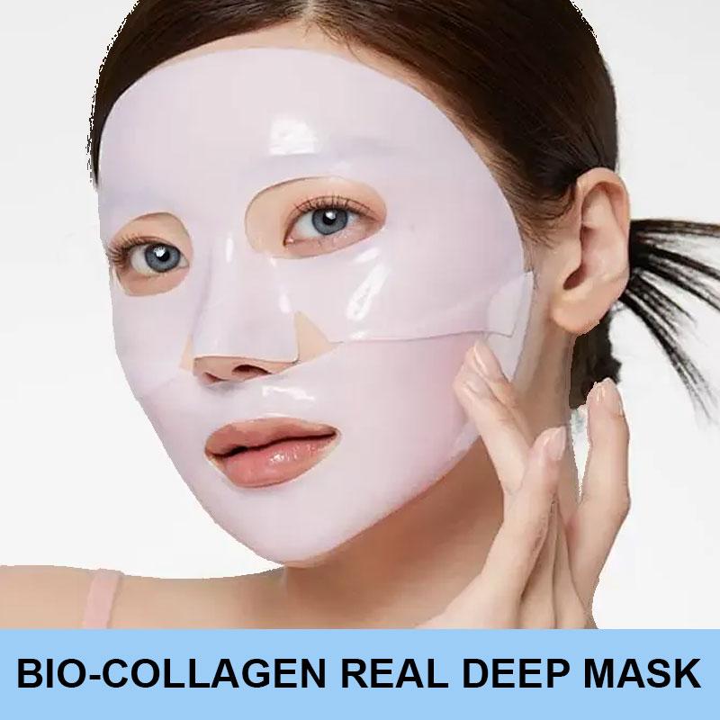 Biological collagen facial mask - moisturizing, pore shrinking, and tightening - enhance skin moisture, shrink pores, enhance elasticity, and glow youthful beauty facial mask