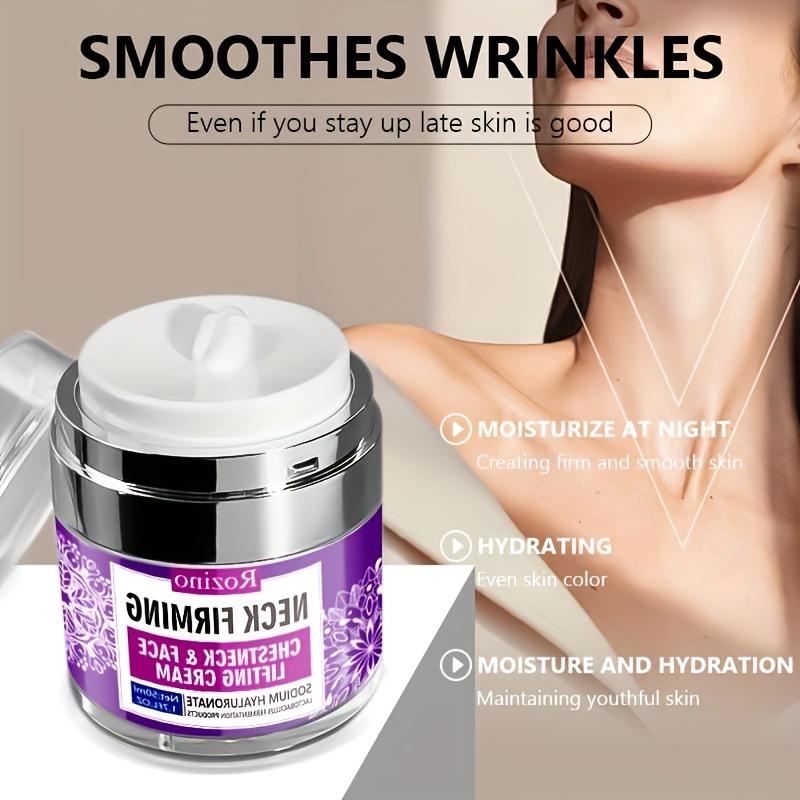 Rozino Neck Firming Cream - Lightweight Moisturizing Hydrating Formula for Firm Neck Chest & Face - Daily Moisture Enhancer - 50ml