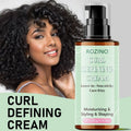 ROZINO Curl Defining Cream - Gentle Non-Washing Formula for Healthy Curls & Frizz Control - 200g Moisturizing Styling Shaping Leave-In Product