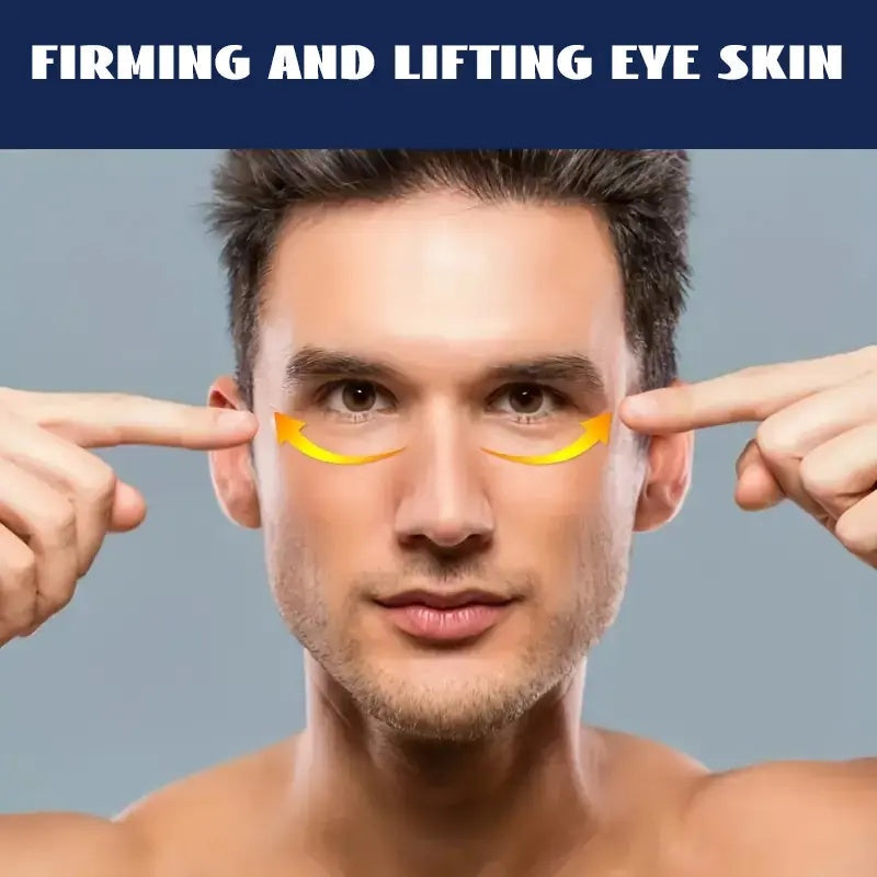 ROZINO Men's Eye Cream for Dark Circles & Puffiness - Anti-Aging Formula Reduces Eye Bags Wrinkles Fine Lines with Aloe Vera 20g