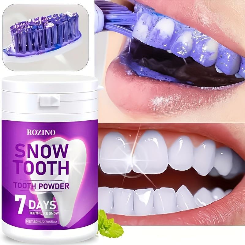 Rozino Snow Tooth Powder: 7 - Day Teeth Whitening for a Snow - White Smile